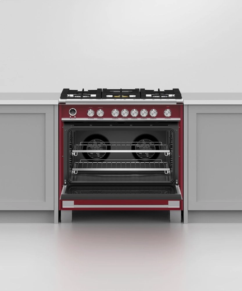 Fisher & Paykel OR36SCG6R1 Dual Fuel Range, 36", 5 Burners, Self-Cleaning