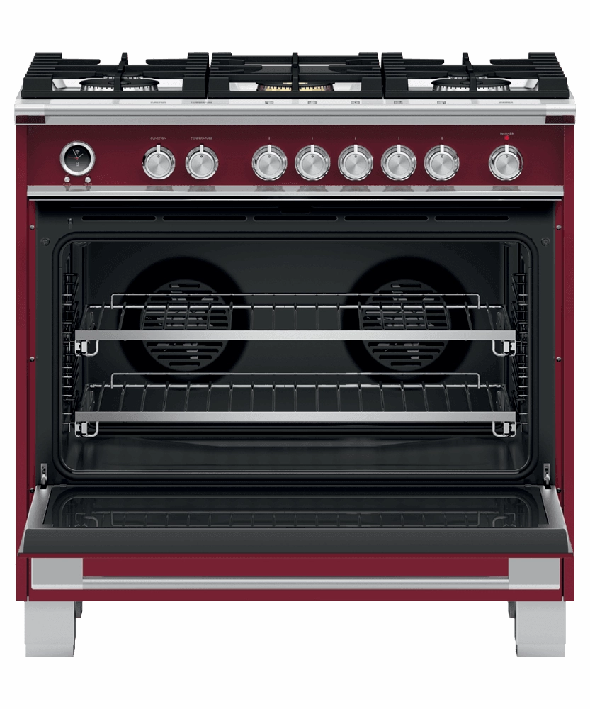Fisher & Paykel OR36SCG6R1 Dual Fuel Range, 36", 5 Burners, Self-Cleaning