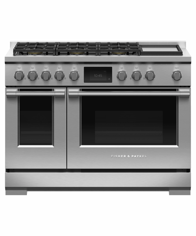 Fisher & Paykel RDV3486GDL Dual Fuel Range, 48", 6 Burners With Griddle