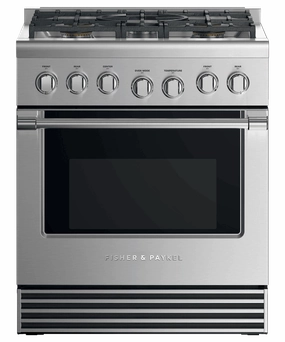 Fisher & Paykel RGV2305LN Gas Range, 30", 5 Burners, Lpg