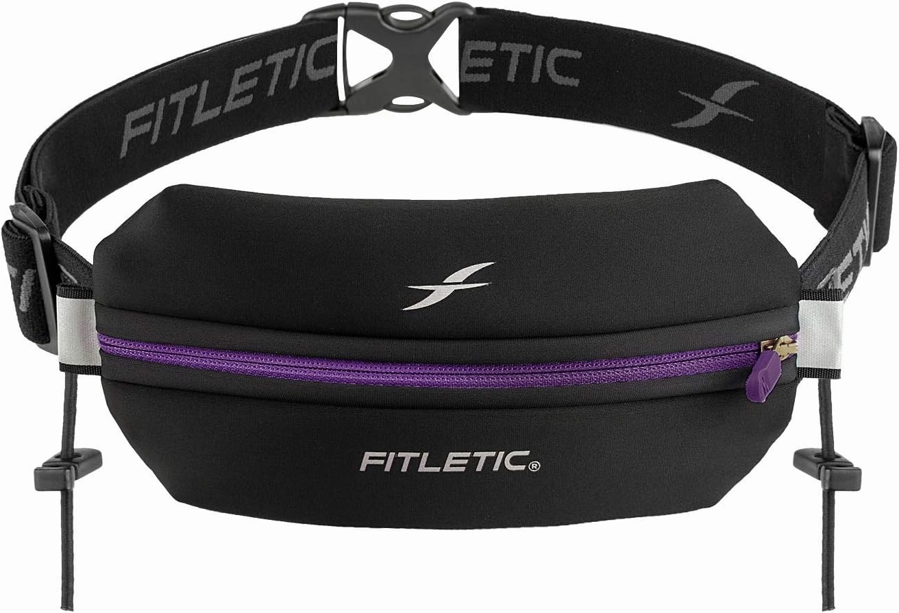 Fitletic Neo Racing Running Belt / Waist Pack - Black/Purple Today Only Hot Sale Hot Discount Deal