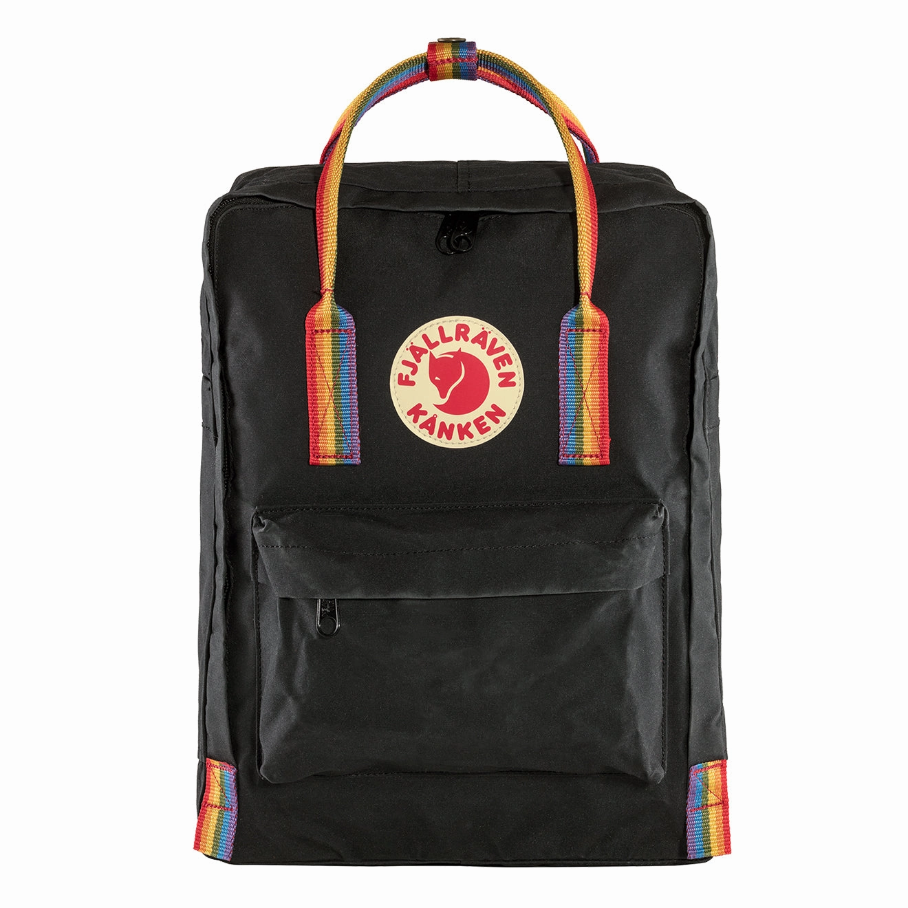 Exclusive Online Deal Grab Save Today Fjallraven Kanken Classic Backpack Black Rainbow Pattern