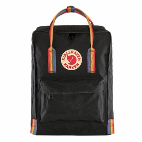 Exclusive Online Deal Grab Save Today Fjallraven Kanken Classic Backpack Black Rainbow Pattern