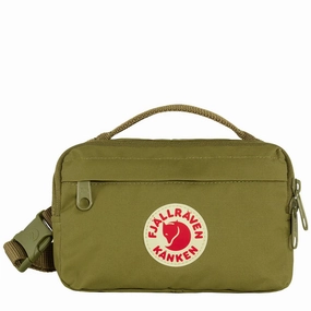 Mega Hot Offer Today Only Steal Fjallraven Kanken Hip Pack Foliage Green