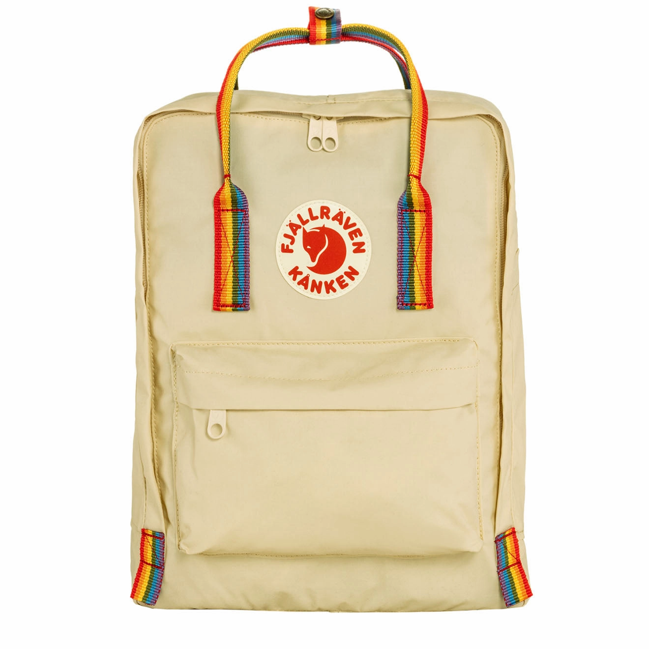 Fjallraven Kanken Rainbow Classic Backpack Light Oak / Rainbow Pattern Daily Special Offer Limited Stock Deals