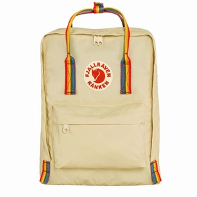 Fjallraven Kanken Rainbow Classic Backpack Light Oak / Rainbow Pattern Daily Special Offer Limited Stock Deals