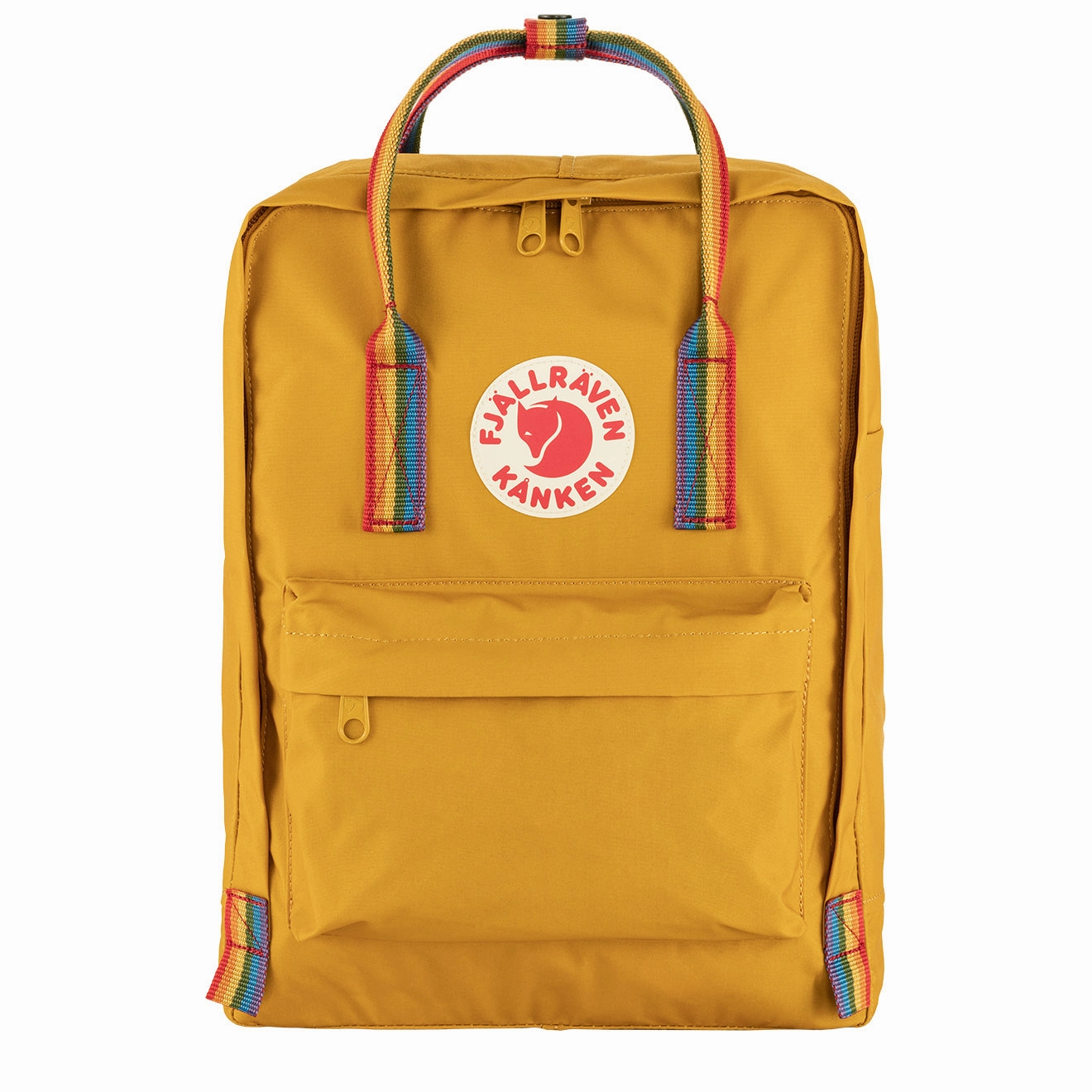 Today Only Steal Today Only Hot Pick Fjallraven Kanken Rainbow Classic Backpack Ochre / Rainbow