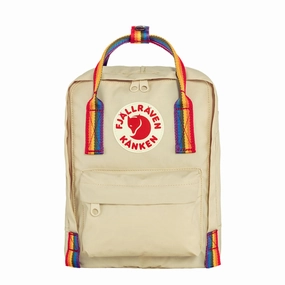 Special Surprise Sale Limited Edition Offer Fjallraven Kanken Rainbow Mini Light Oak-Rainbow Pattern