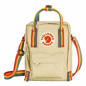 Fjallraven Kanken Rainbow Sling Light Oak-Rainbow Pattern MustHave Items Big Price Drop