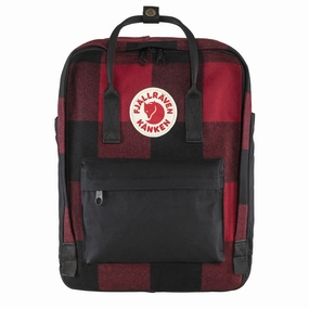 Fjallraven Kanken Re-Wool Red / Black Weekend Sale Special Dont Wait Save
