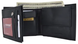 Shop Todays Picks Mens Rfid Leather Multi Credit Card Id Snap Bifold Wallet With Coin Pouch