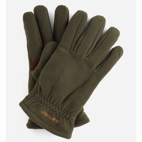 Last Chance Offer Price Drop Alert Barbour Coalford Mens Fleece Gloves - Olive