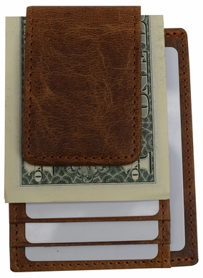 Money Clip Leather Wallet For Men Slim Front Pocket Rfid Blocking With Super Strong Magnetic Online Deal Frenzy