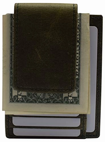 Money Clip Leather Wallet For Men Slim Front Pocket Rfid Blocking With Super Strong Magnetic Save More Online