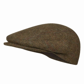 Online Exclusive Deal Daily Deal Frenzy Harkila Kenmore Mens Flat Cap - Terragon Brown