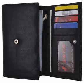 MustHave Deal Leather Womens Wallet Ladies Clutch With Removable Checkbook Cover Rfid Blocking