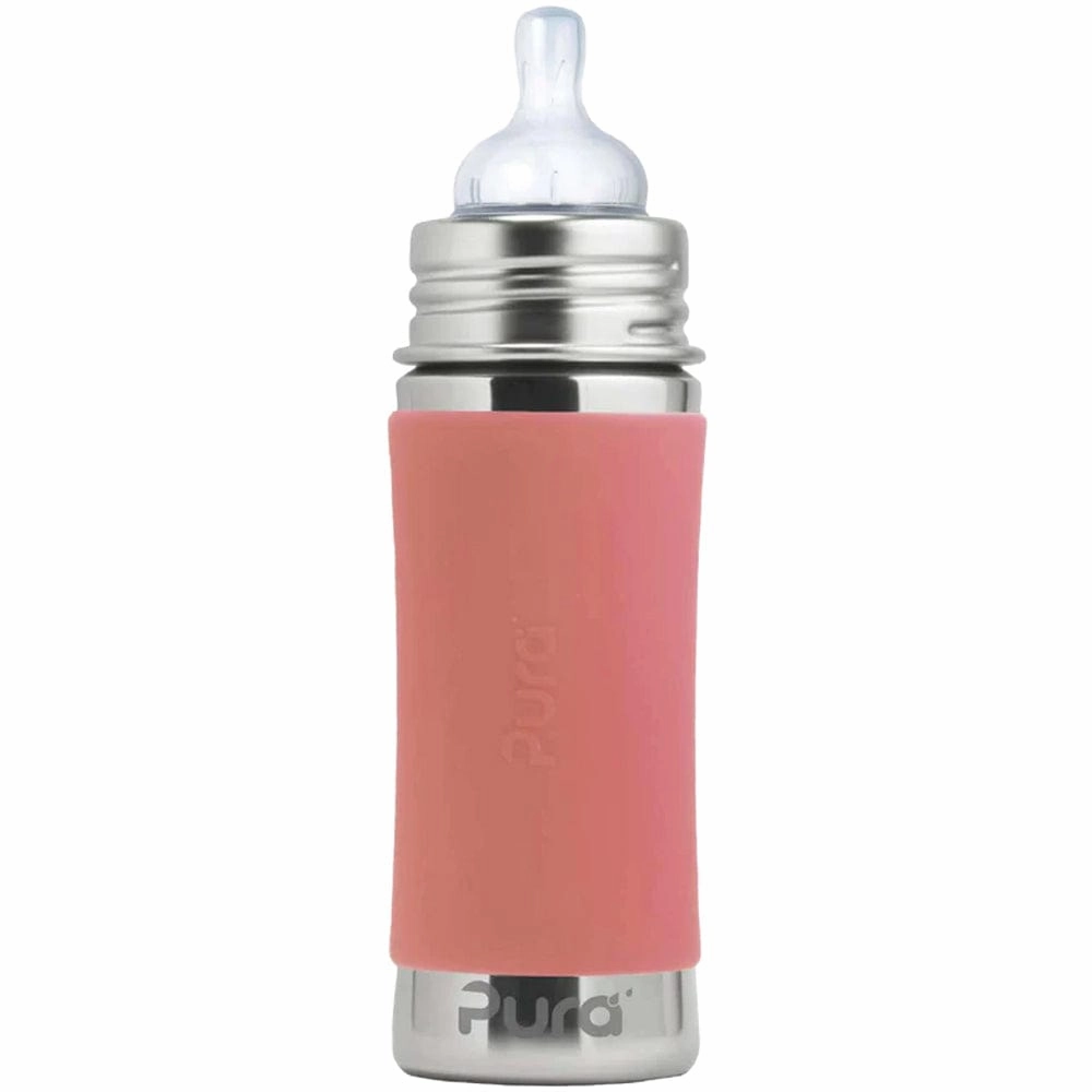 Pura Kiki Stainless Steel Infant Bottle 325Ml - Rose V2 Hot Savings Alert Limited Time Discount