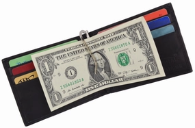Men Slim Leather Bifold Id Credit Card Wallet With Removable Money Clip Today Only Steal Steal Todays Offer