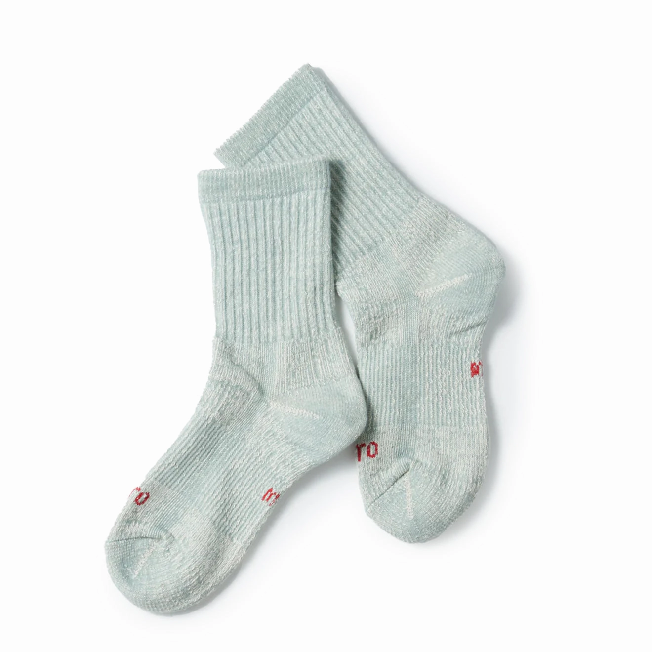 Rototo Double Face Mini Crew Socks Organic Cotton Light Blue Clearance Sale Now Gift Sale Event