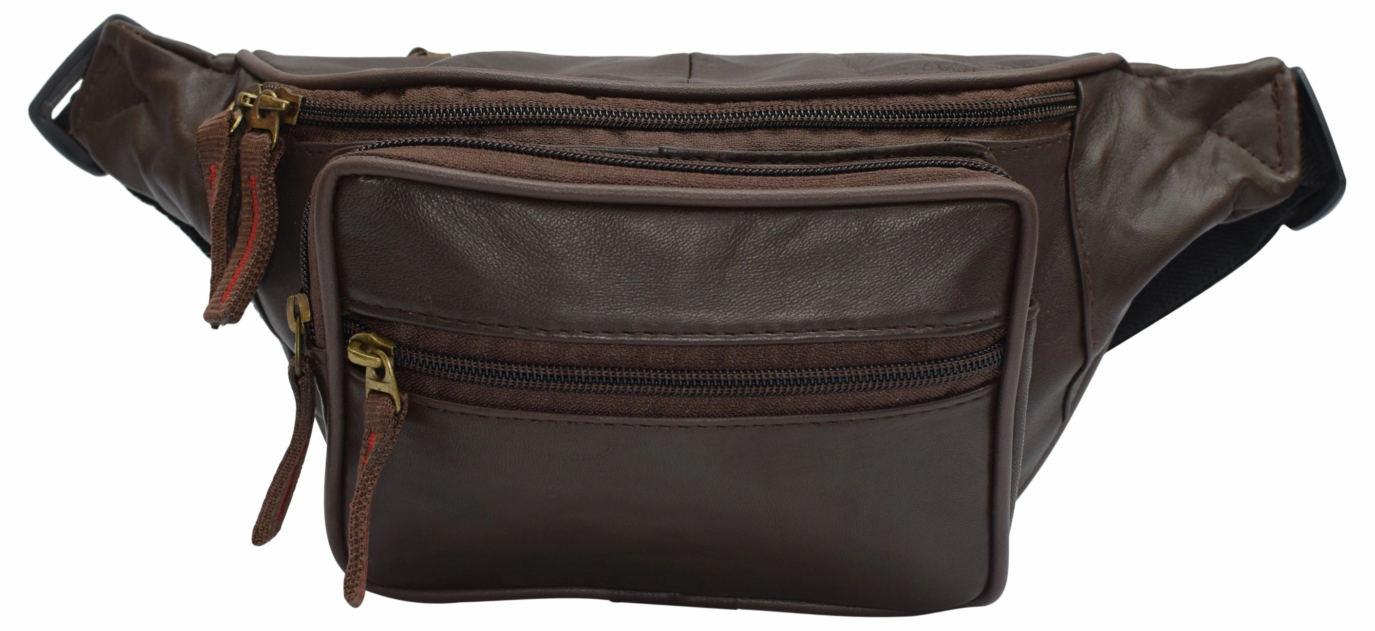 Front Pocket Rfid Protected Genuine Leather Fanny Pack Waist Bag Organizer With Adjustable Belt Multiple Pockets For Men And Women Hot Pick Sale