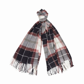 Daily Deal Frenzy Trendy Picks Today Barbour Hailes Ladies Tartan Wrap Scarf - Midnight Berry