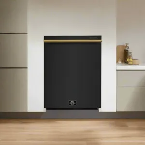 FORNO 24?? Pozzo Built-in Dishwasher with additional Antique Brass handles - FDWBI8067-24