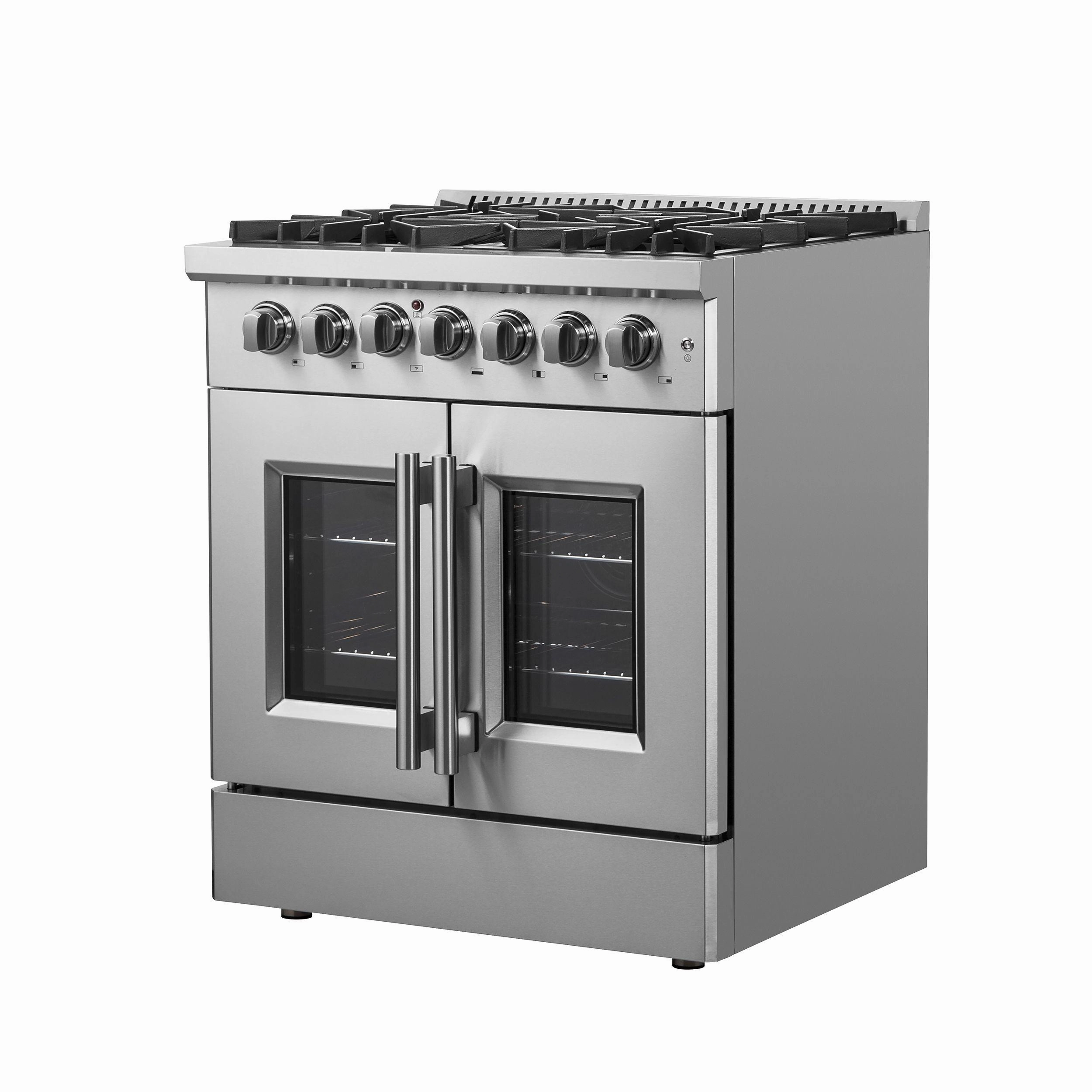 Forno FFSGS635630 Forno Galiano 30" Freestanding French Door Dual Fuel Range