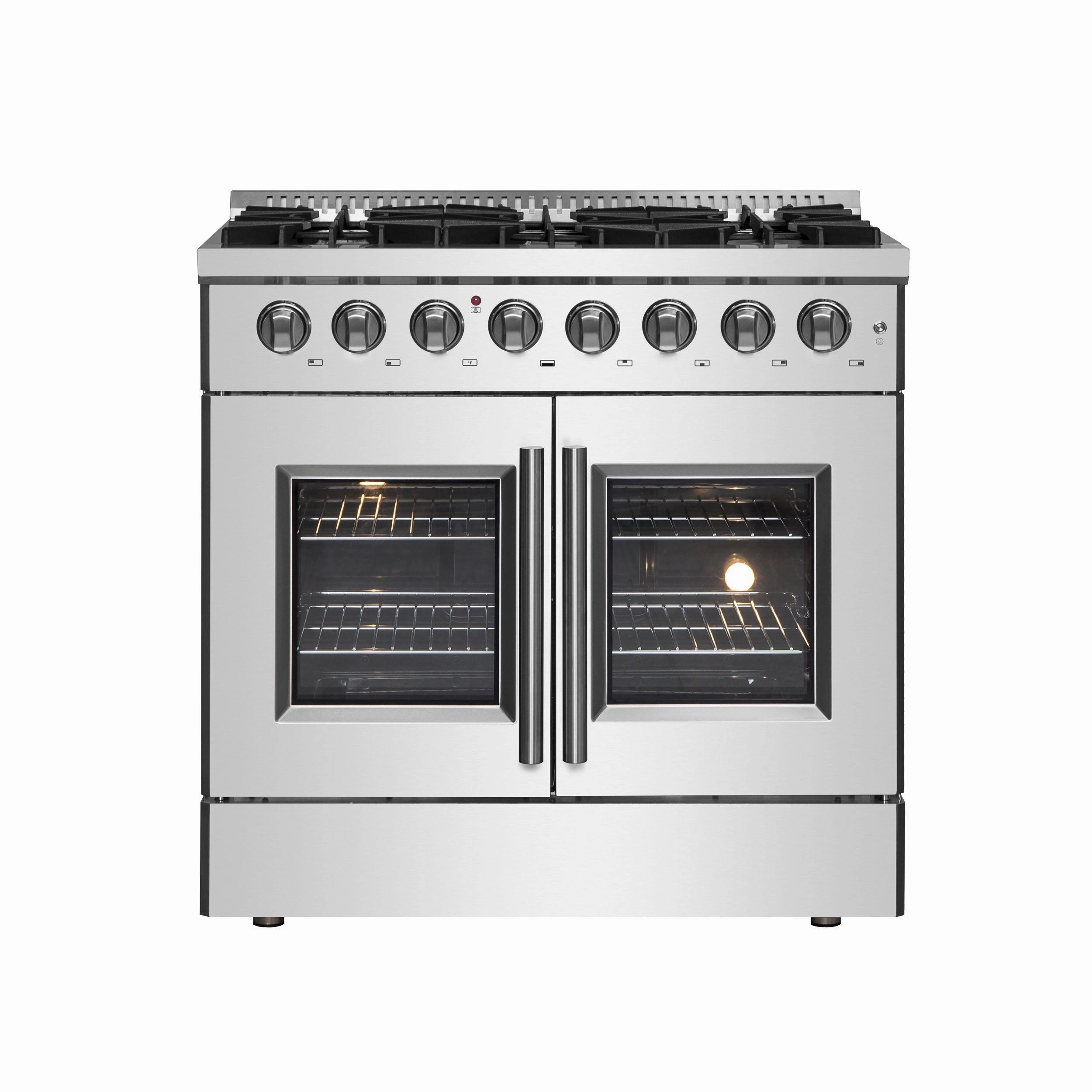 Forno FFSGS635636 Forno Galiano 36" Freestanding French Door Dual Fuel Range