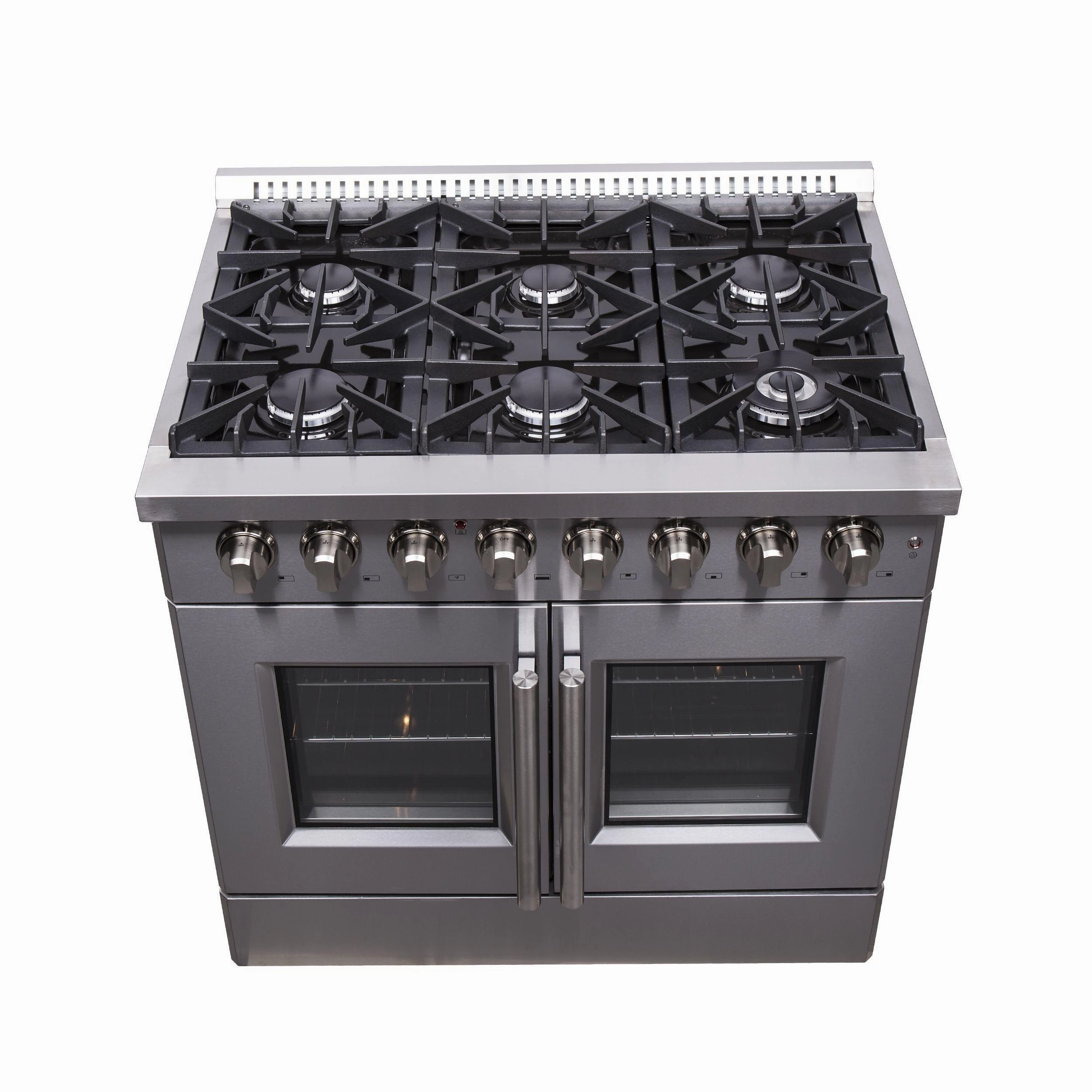 Forno FFSGS635636 Forno Galiano 36" Freestanding French Door Dual Fuel Range
