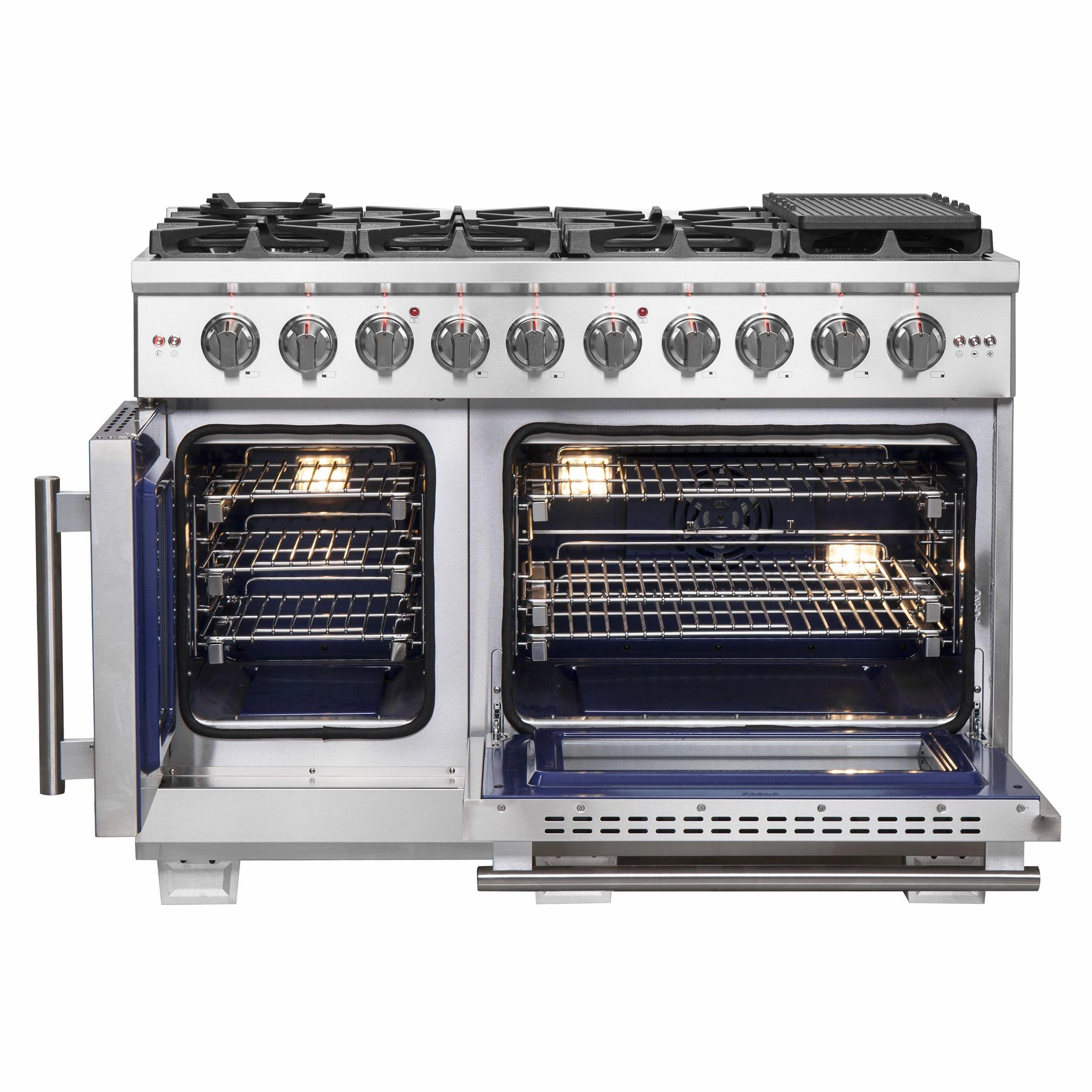 Forno FFSGS646048 Forno Capriasca 48" Freestanding French Door Gas Range