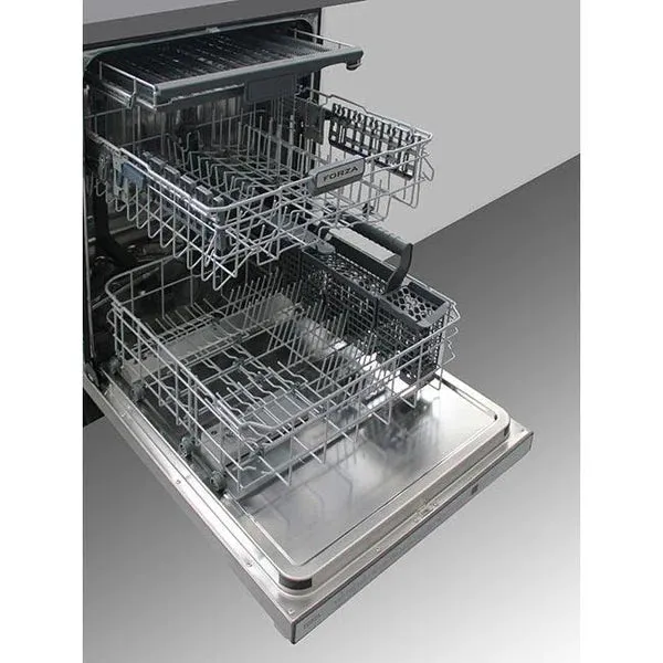 Forza 24" Dishwasher in Stainless Steel with Microfilter, Height Adjustable Upper Basket - 45 dBA Noise Level - FD24DI