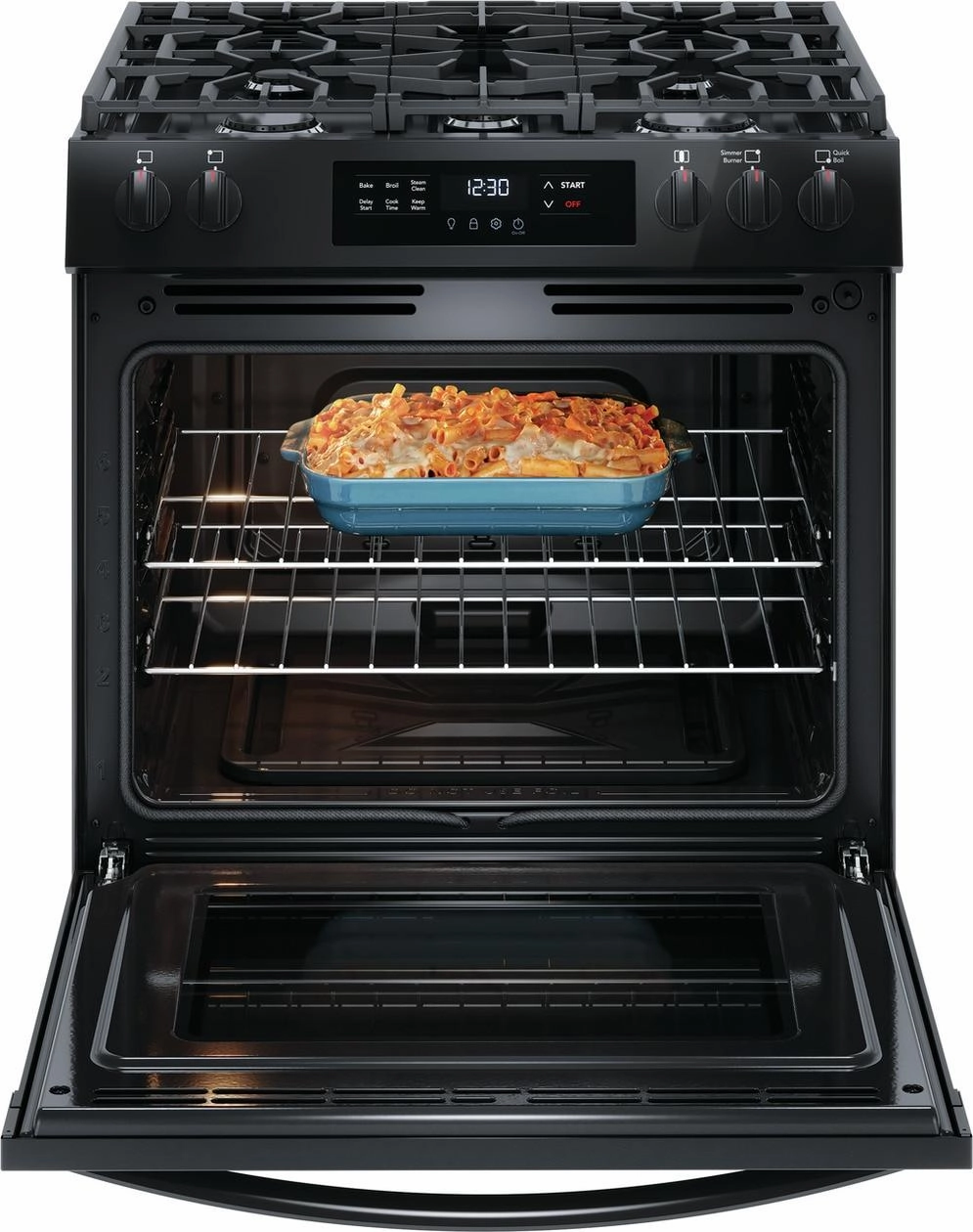 Frigidaire FCFG3062AB Frigidaire 30" Front Control Gas Range With Quick Boil