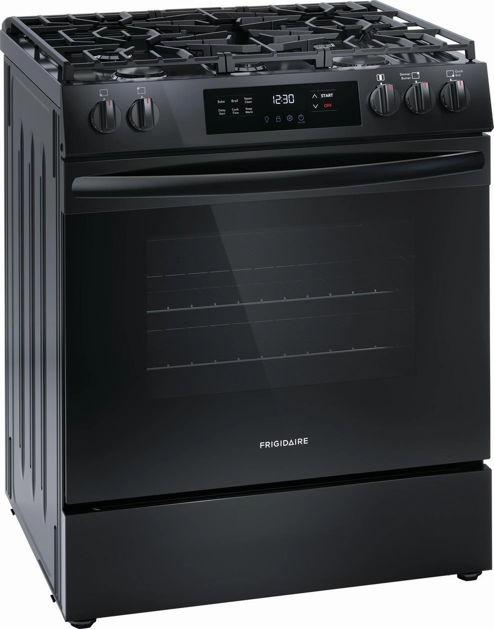 Frigidaire FCFG3062AB Frigidaire 30" Front Control Gas Range With Quick Boil