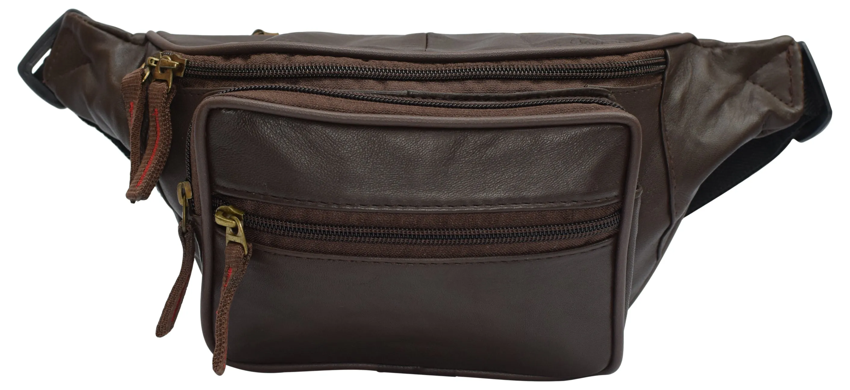 Front Pocket Rfid Protected Genuine Leather Fanny Pack Waist Bag Organizer With Adjustable Belt Multiple Pockets For Men And Women Today Only Discount Alert Clearance Blowout