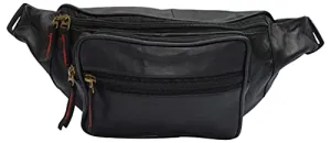 Front Pocket Rfid Protected Genuine Leather Fanny Pack Waist Bag Organizer With Adjustable Belt Multiple Pockets For Men And Women Hot Offer Event Flash Discount Today
