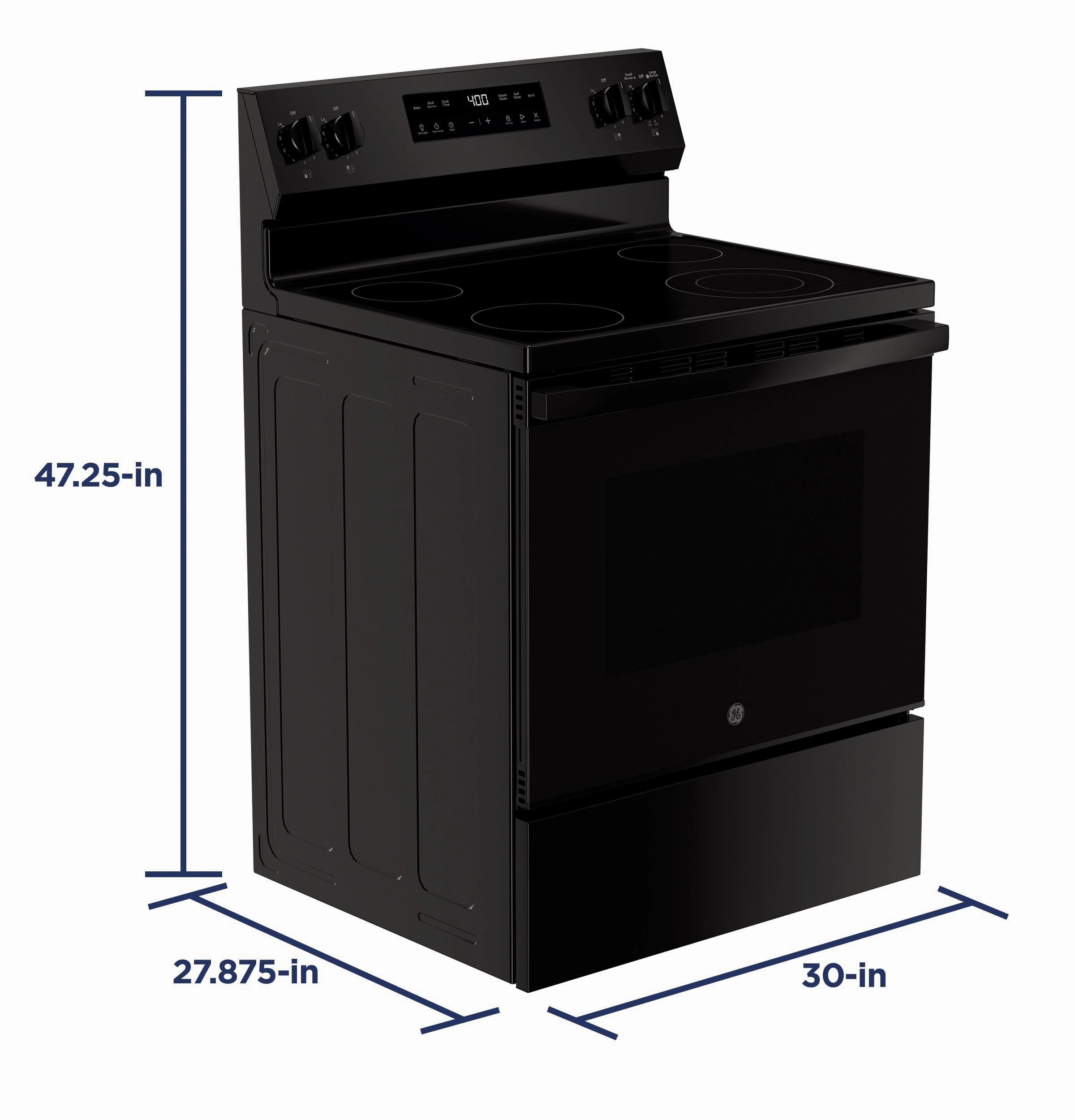 Ge Appliances GRF400PVBB Ge 30" Free-Standing Electric Range