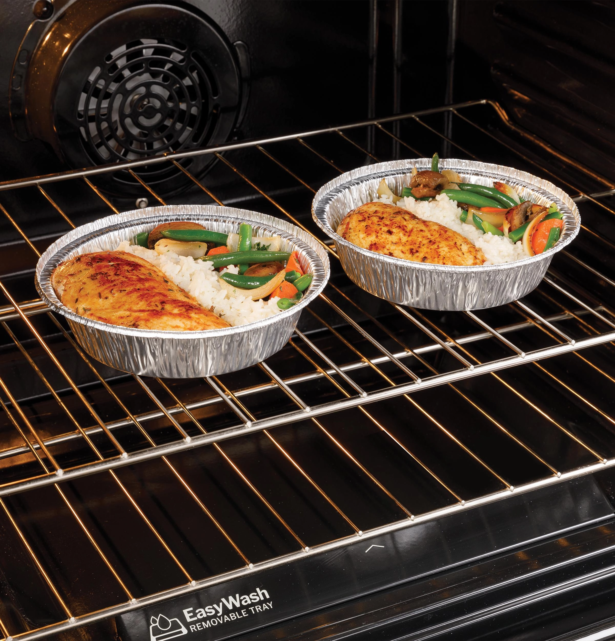 Ge Appliances GRS600AVES Ge 30" Slide-In Electric Convection Range With No Preheat Air Fry And Easywash&#8482; Oven Tray