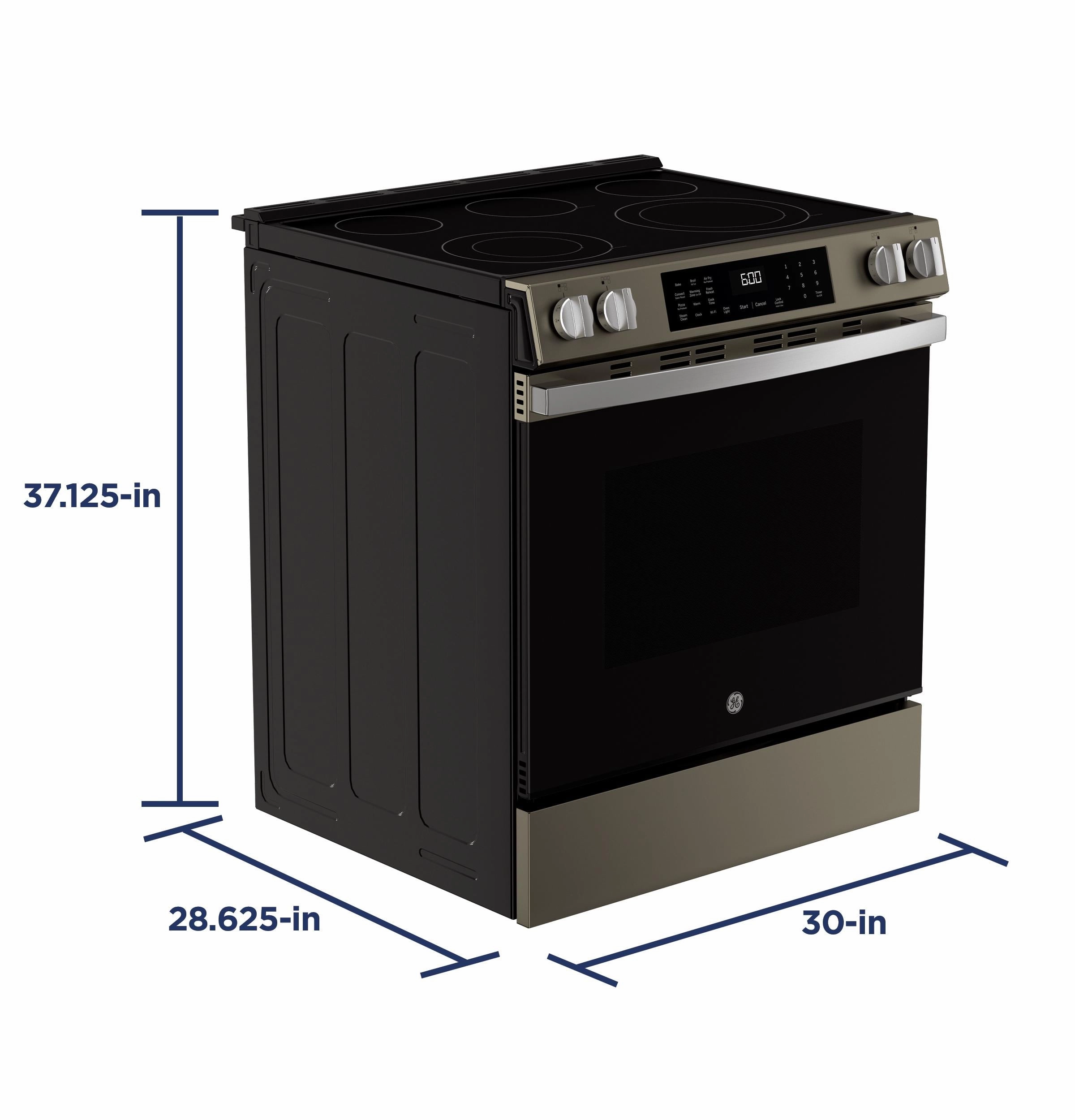 Ge Appliances GRS600AVES Ge 30" Slide-In Electric Convection Range With No Preheat Air Fry And Easywash&#8482; Oven Tray