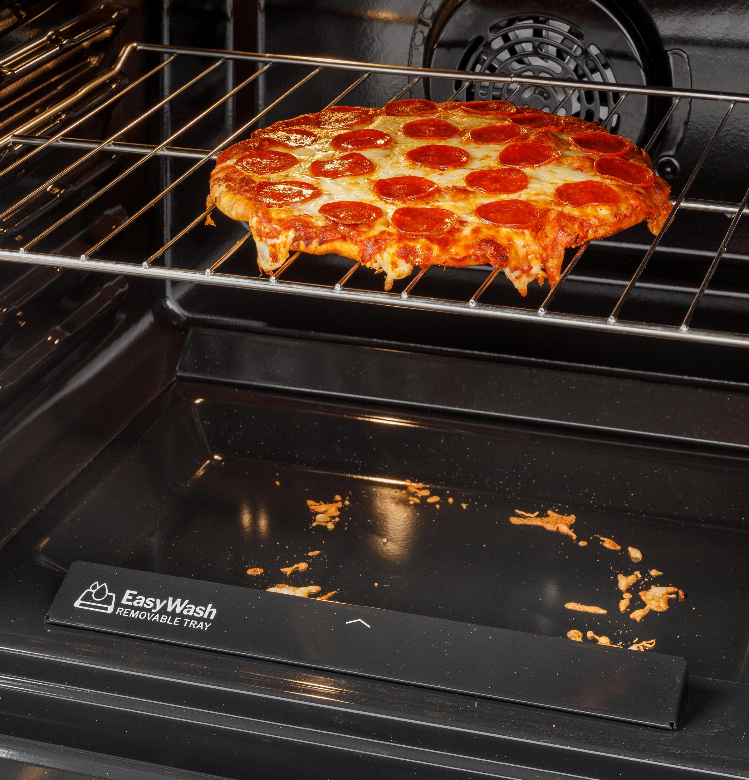 Ge Appliances GRS600AVES Ge 30" Slide-In Electric Convection Range With No Preheat Air Fry And Easywash&#8482; Oven Tray