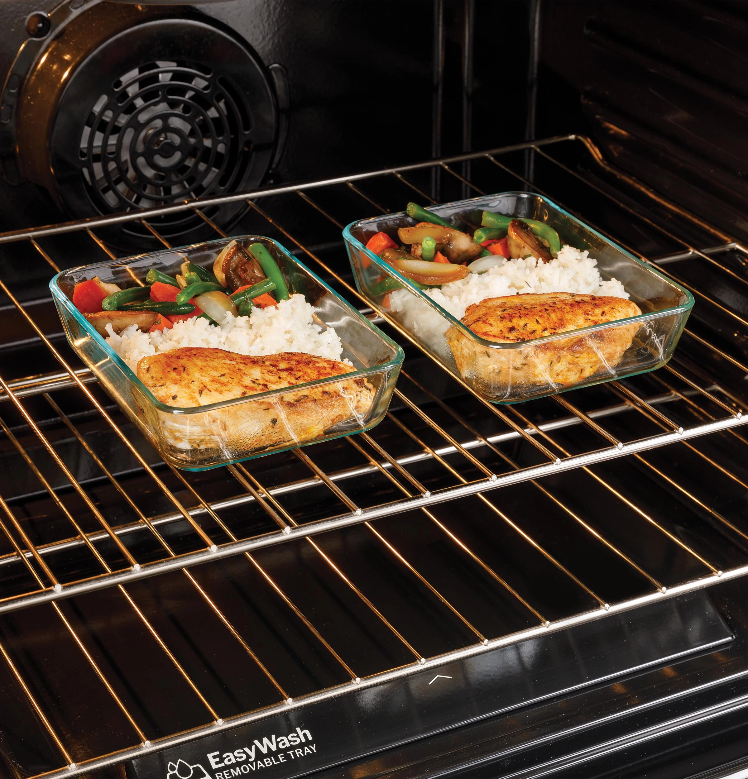 Ge Appliances GRS600AVES Ge 30" Slide-In Electric Convection Range With No Preheat Air Fry And Easywash&#8482; Oven Tray