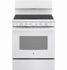 Ge Appliances JB480DMWW Ge 30" Free-Standing Electric Radiant Smooth Cooktop Range
