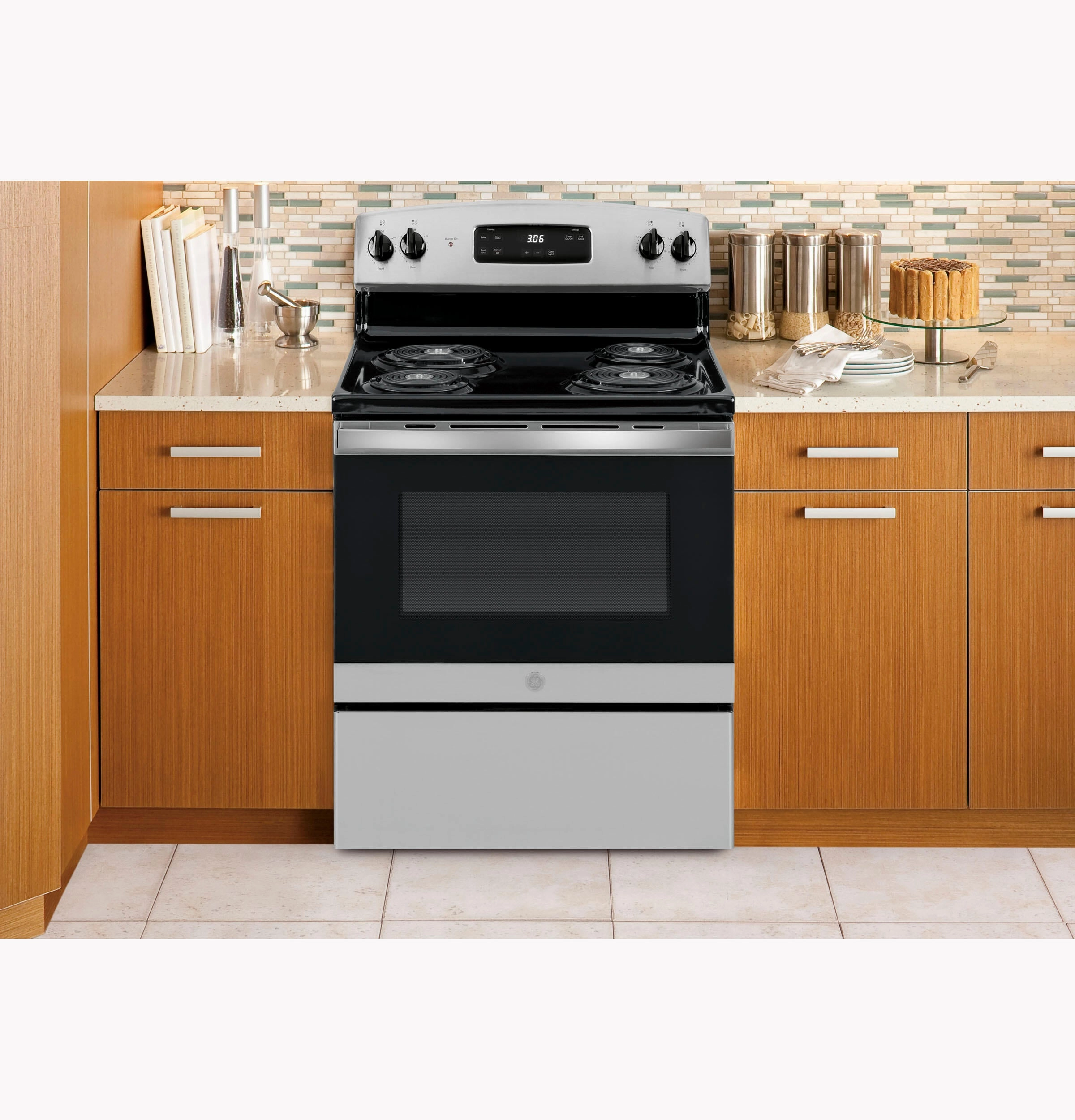 Ge Appliances JBS360RRSS Ge 30" Free-Standing Electric Range