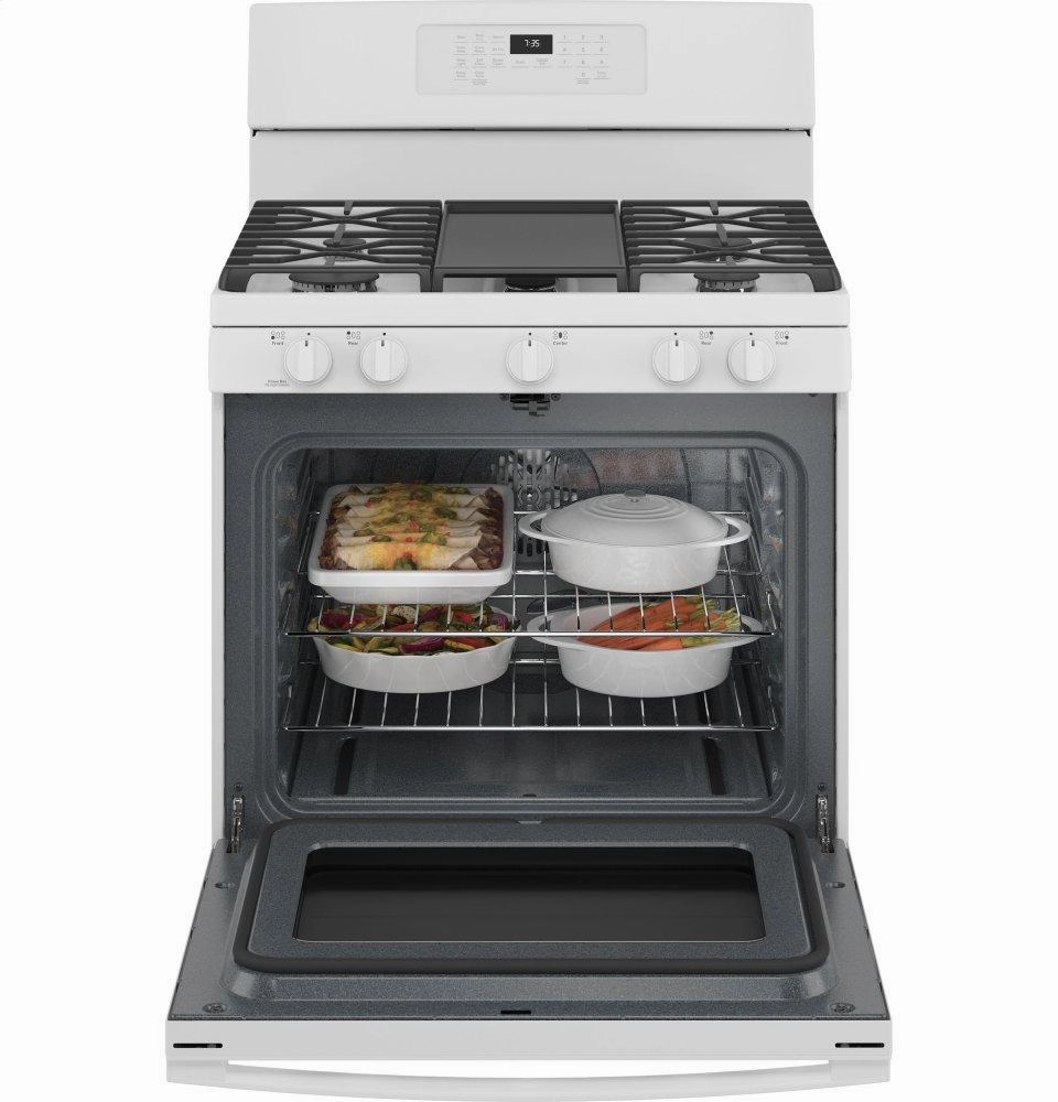 Ge Appliances JGB735DPWW Ge 30" Free-Standing Gas Convection Range With No Preheat Air Fry