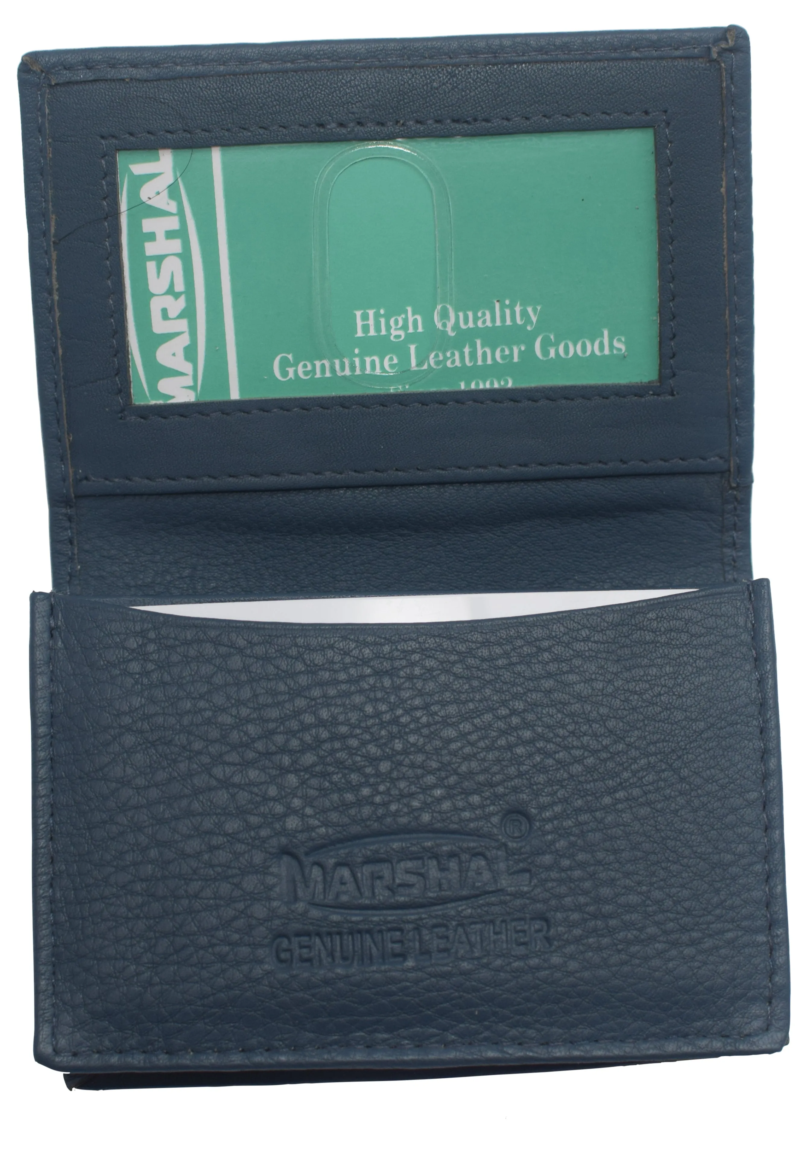 Weekend Specials Genuine Leather Business Card Holder Name Card Case Credit Card Wallet With Id Window Rfid Blocking