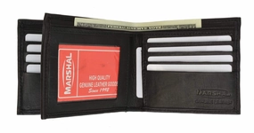 Genuine Leather Bifold Card Id Holder Double Wallet 2252 Hot Clearance Now