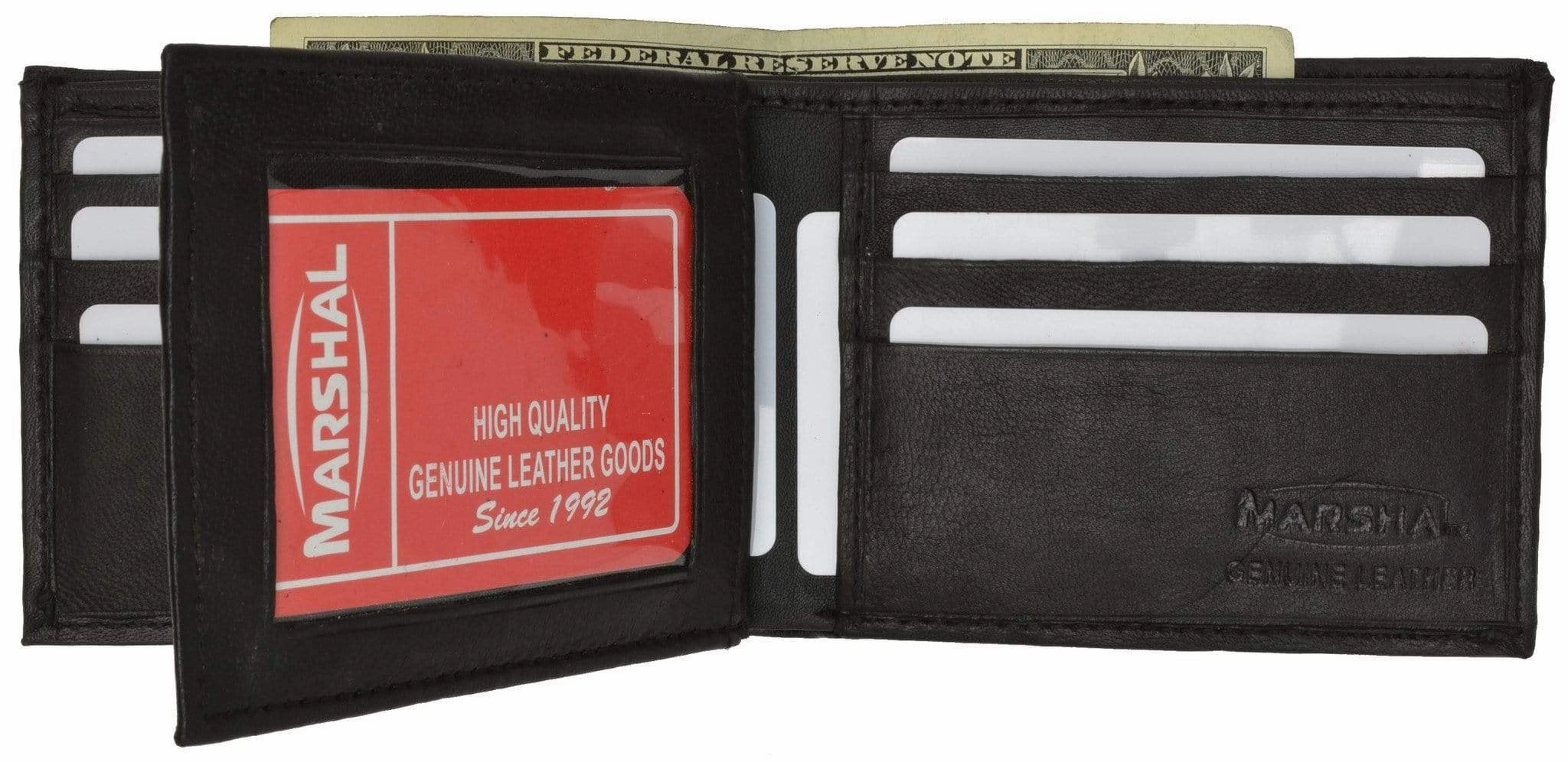 Genuine Leather Bifold Center Flap Lambskin Wallet With Id And Credit Card 52 Flash Sale Now