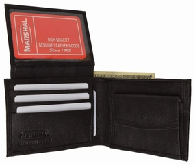 Genuine Leather Bifold Mens Wallet W/Flip-Up I.D. Window 786 Hot Pick Deal Clearance Steal Today
