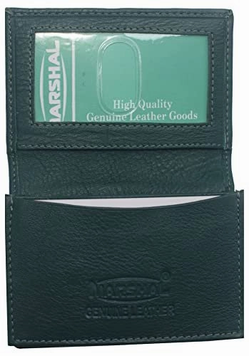 Today Only Hot Sale Weekend Specials Genuine Leather Business Card Holder Name Card Case Credit Card Wallet With Id Window Rfid Blocking