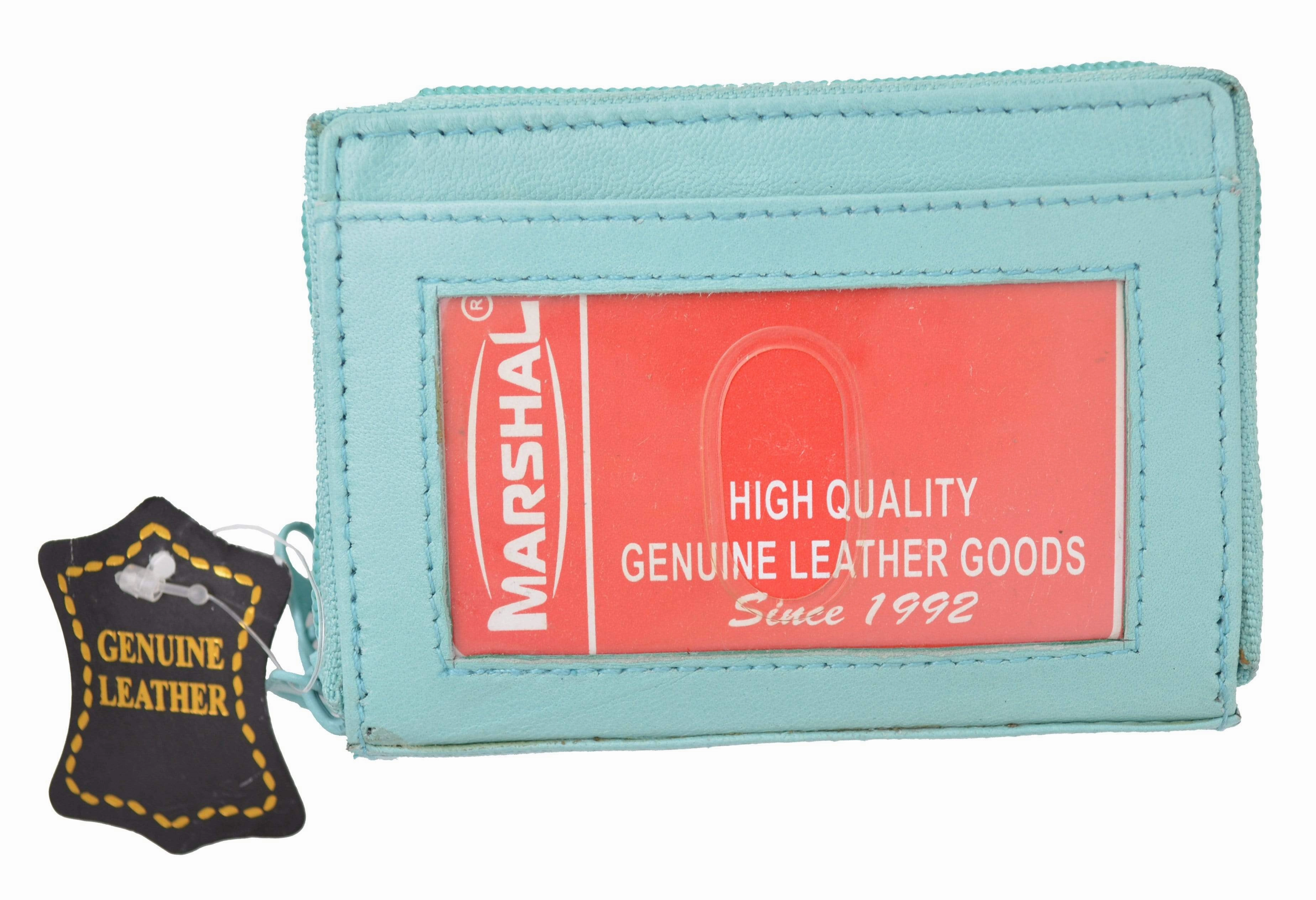 Genuine Leather Credit Card Case Holder Travel Wallet With Id Window 3522 Dont Wait Save Today