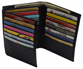 Genuine Leather European Style Large Hipster Bifold Mens Rfid Blocking Wallet Last Chance Offer